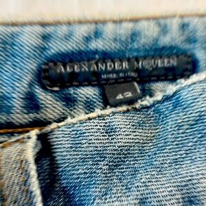 Alexander McQueen jeans worn once size 42